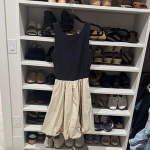 Steve Madden Black and Cream Mini Dress